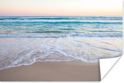 Produktbild von MuchoWow® Poster Strand - Meer - Pastell 180x120 cm - Fotoplakat
