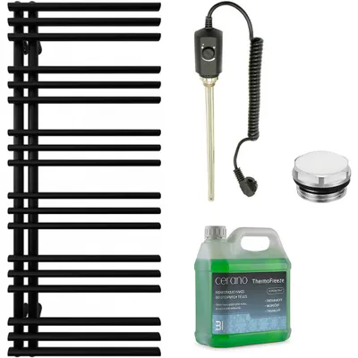 Imagen del producto de Juego de radiadores eléctricos para baño Burke - L/P - 600W - mate - 1200x500 mm