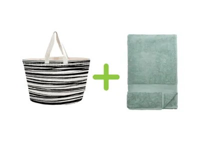 Produktbild von BO Weevil Beach Bag + Badetuch (100x180 cm) - Mineralgrün