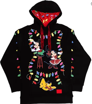 Immagine prodotto di Loungefly Friends Mickey & Felpa con cappuccio Nero S Nero S