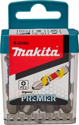 Produktbild von Makita Torsion Bit PZ2, 10 Stück(e), PZ 2, 1/4, 50 mm, 25 mm, 50 mm