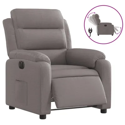 Produktbild von vidaXL Relaxsessel Elektrisch Taupe Stoff