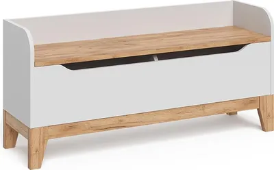 Produktbild von Spielzeugtruhe Vitalispa Malia Weiß/Artisan 107.2 x 50 cm mit Sitzfläche, Model 58368