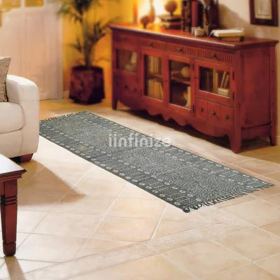 Obrázok produktu pre Vintage koberec v bohémskom štýle, umývateľný, 150x54 cm, vhodný do kuchyne