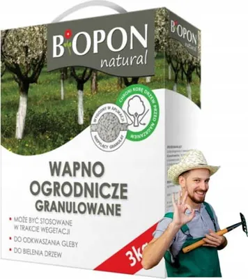 Obrázek produktu pro Granulované zahradnické vápno 3 kg Účinné odkyselení a ochrana stromů