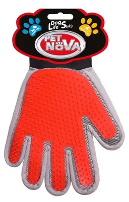 Image de Gant de toilettage Pet Nova - Linke 2 en 1