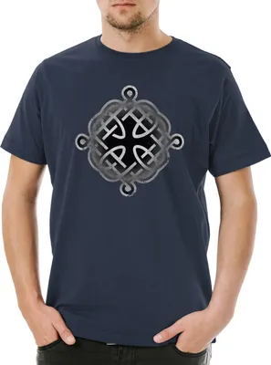 Produktbild von Urban Backwoods Celtic Knot Logo Sign XII, Herren T-Shirt, Farbe: Navy, Größe: L