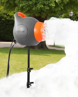Produktbild von VEVOR Schaumparty Maschine, 115 W Schaummaschine, Schaummacher mit Stativständer, Seifenblasenmaschine, für Garten, Pool, Outdoor-Events, Geburtstage, Feiern & Partys, Grau & Orange