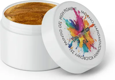 Produktbild von Excellent PRO | Malgel 004 - Gold - Hochpigmentiert - Ideal für Nailart und feine Linien