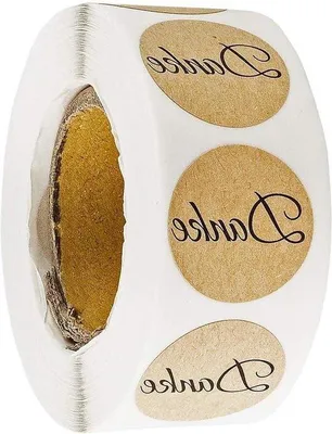 Produktbild von Klebeetiketten Ø 25 cm auf Rollen - 500 Stück - Ideal für Hochzeiten, Geburtstage, Dankeskarten, Einladungen.