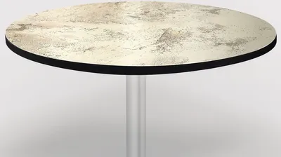 Produktbild von COMPACT | HPL Bistro Tischplatte | Ø70cm | Vintage Weiß | Gastro HPL Tischplatte