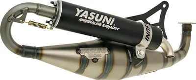 Immagine prodotto di Scarico Yasuni Carrera 21 nero per Minarelli orizzontale, Yamaha Aerox Cat, Aprilia SR Racing LC Malaguti F12 Phantom AC Neos MBK Nitro Jog RR WWW