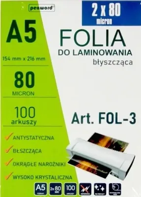 Produktbild von A5 Laminierfolien, 100 Stück
