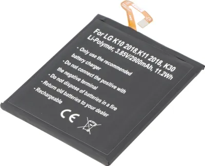 Zdjęcie produktu dla Bateria odpowiednia dla LG K10 2018, K11 2018, K30, Li-Polymer, 3.85V, 2900mAh, 11.2Wh, wbudowana, bez narzędzi