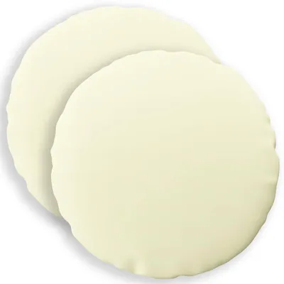 Obrázok produktu pre vidaXL Vankúšový poťah, 2 kusy, farba: krémová, priemer: 30 cm, materiál: polyester