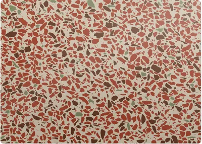 Produktbild von Terrazzo-Mosaik – Bodenschutzmatte – Rutschfest – Schutzmatte für Büro – Vinylmatte – Stuhlunterlage  – 140 x 100 cm