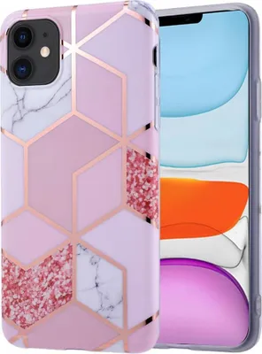Produktbild von Rosa Marmorhülle Für Iphone 11 6.1'