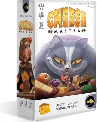 Produktbild von iello Cheese Master: Das rasante Brettspiel mit Tiergetümmel um den schnellen Käse