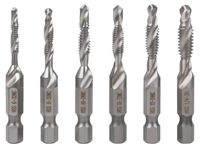 Produktbild von 6-teiliges HSS-Bohrer- und Gewindebohrer-Set