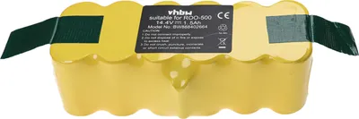 Produktbild von vhbw Akku kompatibel mit iRobot Roomba 555, 581, 560, 580, 562, 570, 563, 565, 564, 583, 590, 582, 561, 572, 577 Saugroboter (1500 mAh, 14,4 V, NiMH)
