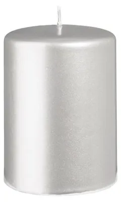 Produktbild von Stumpenkerzen Silber 100 x Ø 70 mm, 6 Stück