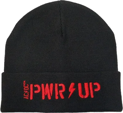 Produktbild von AC/DC Beanie Mütze „PWR UP" schwarz rot