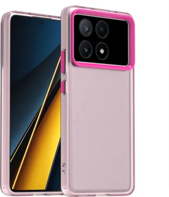 Image de Etui pour Xiaomi Redmi K70E, étui fin semi-transparent mat anti-choc Rouge