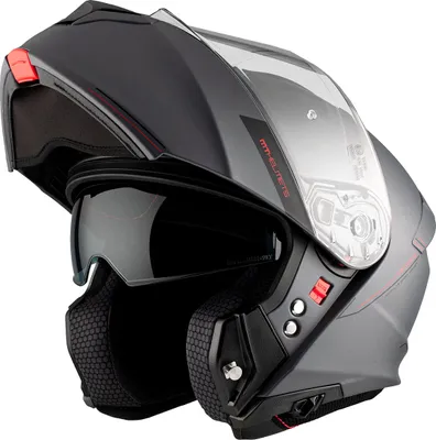 Zdjęcie produktu dla Kask modułowy MT Helmets Genesis SV Solid A12 Grey Shiny rozmiar XS