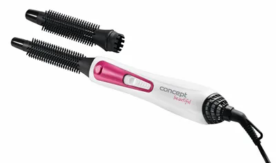 Produktbild von Concept KF-1310, Heißluftbürste, Violett, Weiß, Hängeschlaufe, 0,19 m, 400 W, 230 V