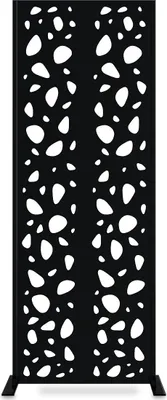 Produktbild von Dekorpaneel SUNNY schwarz H.160cm mit Mustern an den Seiten
