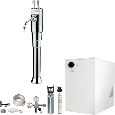 Produktbild von Tafelwassergerät BieTal BT-30U Kühlung Schanksäule mit Hebel Filter 2Kg CO2