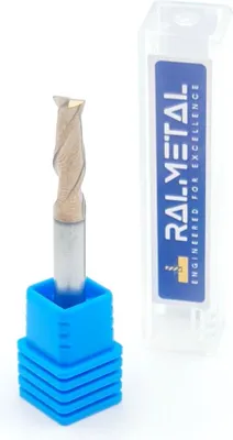Obrázok produktu pre Fréza z tvrdokovu 3 x 8 x 50 2 rezné hrany 55 HRC TiSiN