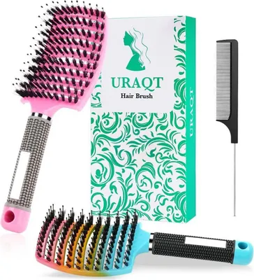Produktbild von Entwirrungsbürste für lange Lockige Haare Gradient Rosa
