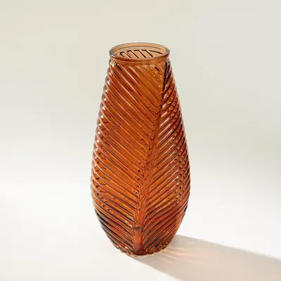 Zdjęcie produktu dla Szklany wazon Leaf II 13x10x29 cm