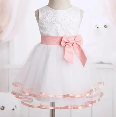 Produktbild von Kinder Mädchen Kleider Hochzeit Festliche Kleid 56-62 Cm Geburtstag Taufe Partykleid