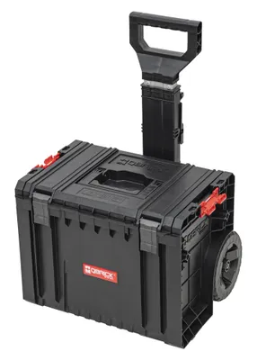 Image de Qbrick System PRO Cart 2.0 boîte mobile sur roues empilable 450 x 390 x 690 mm 28 l avec poignée télescopique