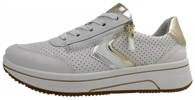 Image de Ara Damenschuhe : chaussures à lacets, style sportif, couleur blanche, pour le quotidien