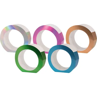 Immagine prodotto di folia 9699/5 folia Bastelset Laternenrohling rund metallic irisierend/pink/roségold/hellgrün/hellblau