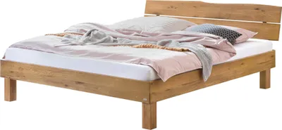 Hasena RENZETTI Bett Massivholzbett Wildeiche natur geölt