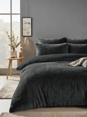 Zdjęcie produktu dla Sleeptime Fur Teddy Anthrazit 200 x 200/220 cm