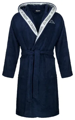 Produktbild von KAPPA Uni Bademantel mit Kapuze 100% Baumwolle Gr. S-4XL, Farbe:Blau, Bekleidungsgröße:XXL