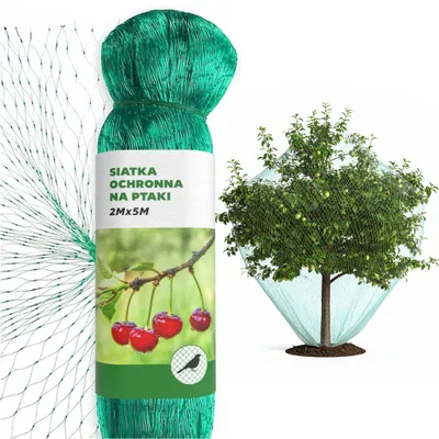 Produktbild von Vogelschutznetz 5x2 m, grün, UV- & witterungsbeständig für Pflanzenschutz
