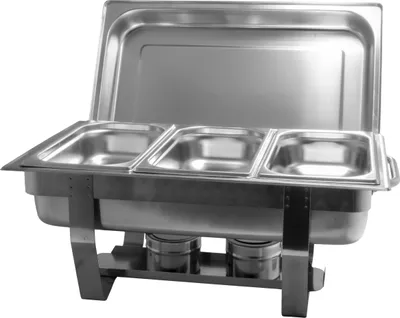 Produktbild von Chafing Dish Speisenwärmer Warmhaltebehälter GN-Behälter Edelstahl 11 tlg. SET