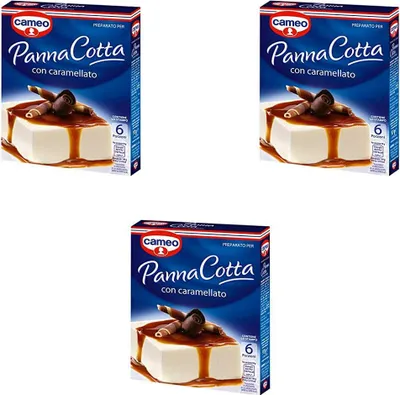 Produktbild von 3x Cameo Panna Cotta mit Karamell istant cake 107g 6 portionen