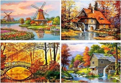 Obrázek produktu pro Sada pro malování diamanty – 4 kusy – 40 x 50 cm