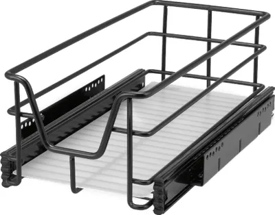 Produktbild von Bremermann teleskopická zásuvka pro skříňku 30 cm s policí Kuchyňská zásuvka,