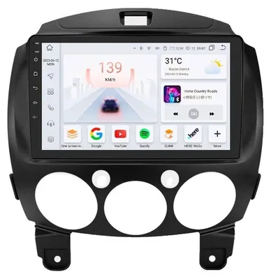 Obrázok produktu pre Multimediálny prehrávač do auta, inteligentné ovládanie hlasom, podpora viacerých formátov médií, kompatibilný s modelom MAZDA 2 (ročníky 2007-2014), procesor S8 4G, 8 jadier, 8 GB RAM, 128 GB úložiska