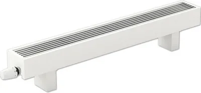 Obrázok produktu pre Stojací konvektor vykurovacie teleso V 250 x D 1800 x H 230 mm biely s päticami