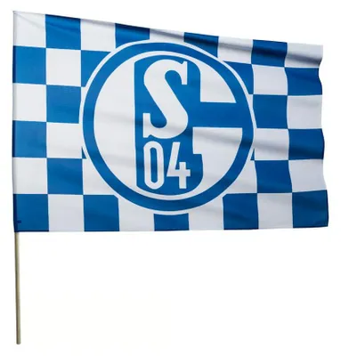 Produktbild von FC Schalke 04 S04 Schwenkfahne Karo 60x90 cm