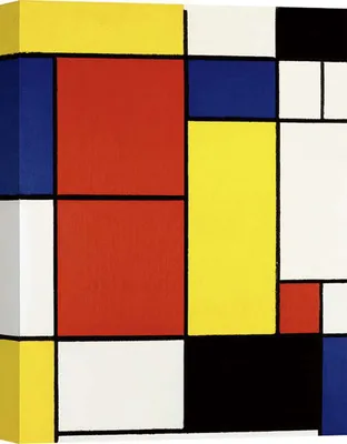 Zdjęcie produktu dla Obraz na płótnie - Piet Mondrian, Kompozycja II - 60x40 cm